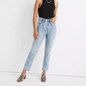 Madewell pleated mom jean